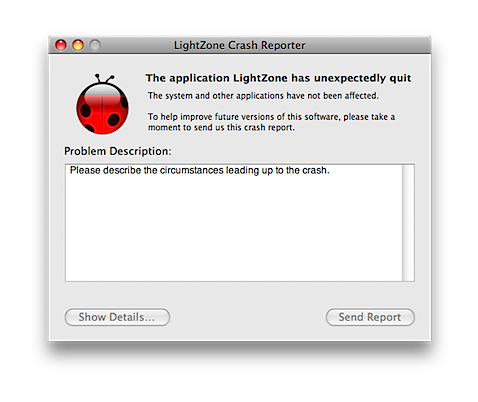 LightZone Crash Reporter.png